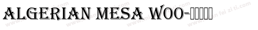 Algerian Mesa W00字体转换